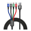 Nylon Braided 1-to-4 Multi Charging Cable