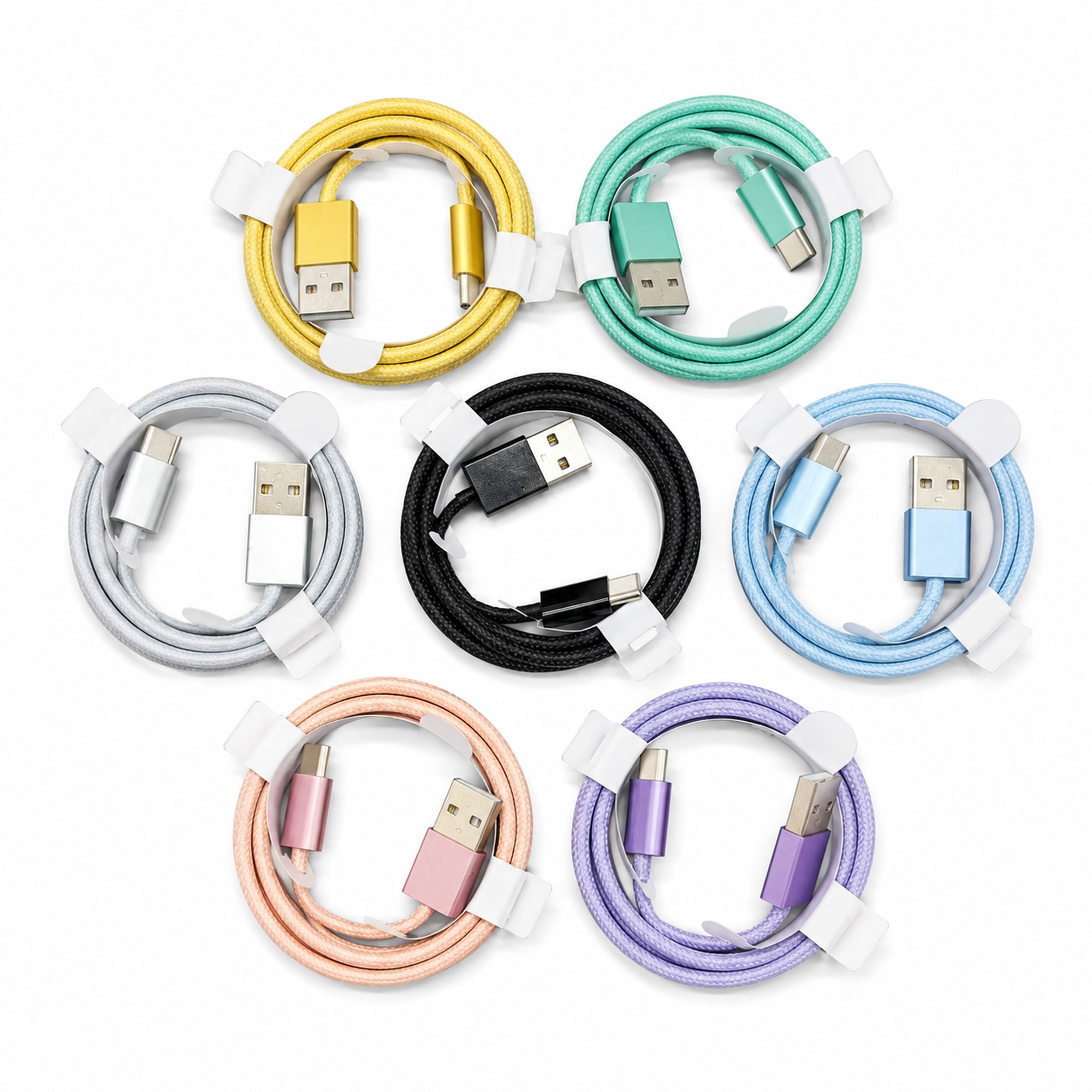 Color Braided USB-C Charging Cable Series