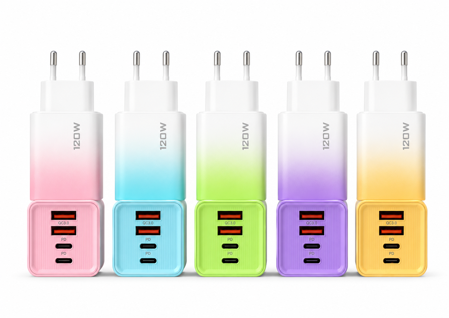 120W Gradient Multi-Port Fast Charger