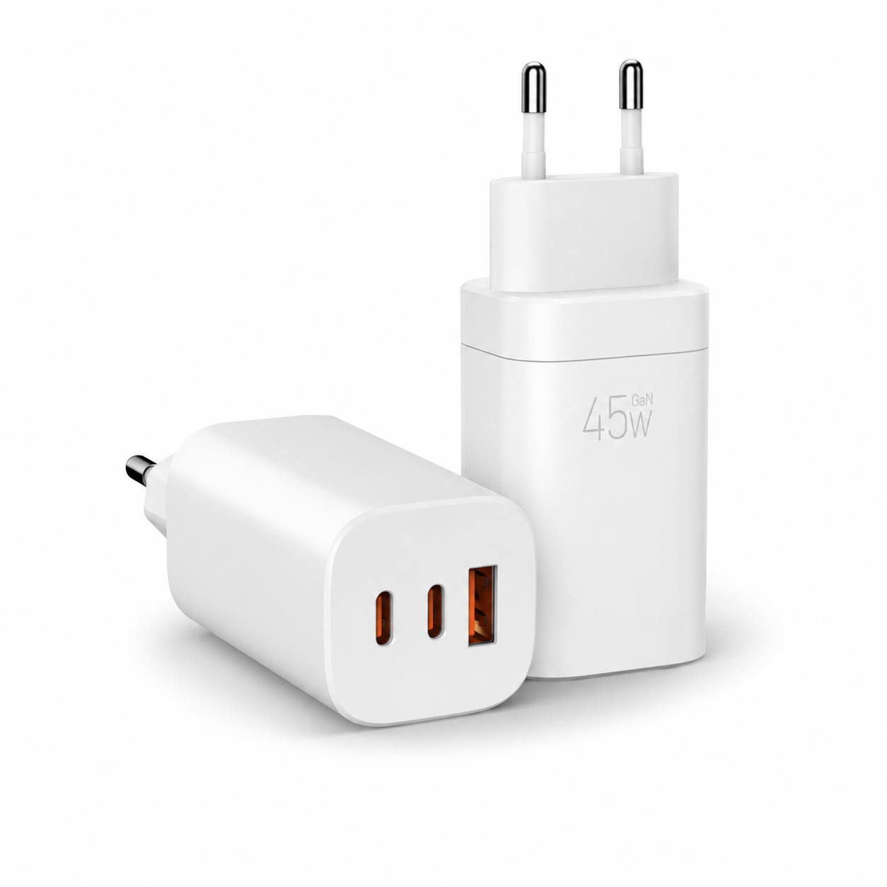 45W Slim Cube 3-Port GaN Fast Charger