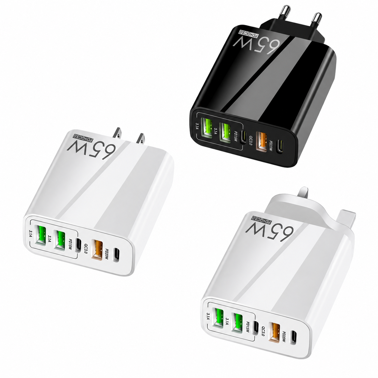 65W / 120W 3U2C Multi-Port Fast Charger