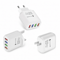 4-Port USB Wall Charger 2.4A – P046