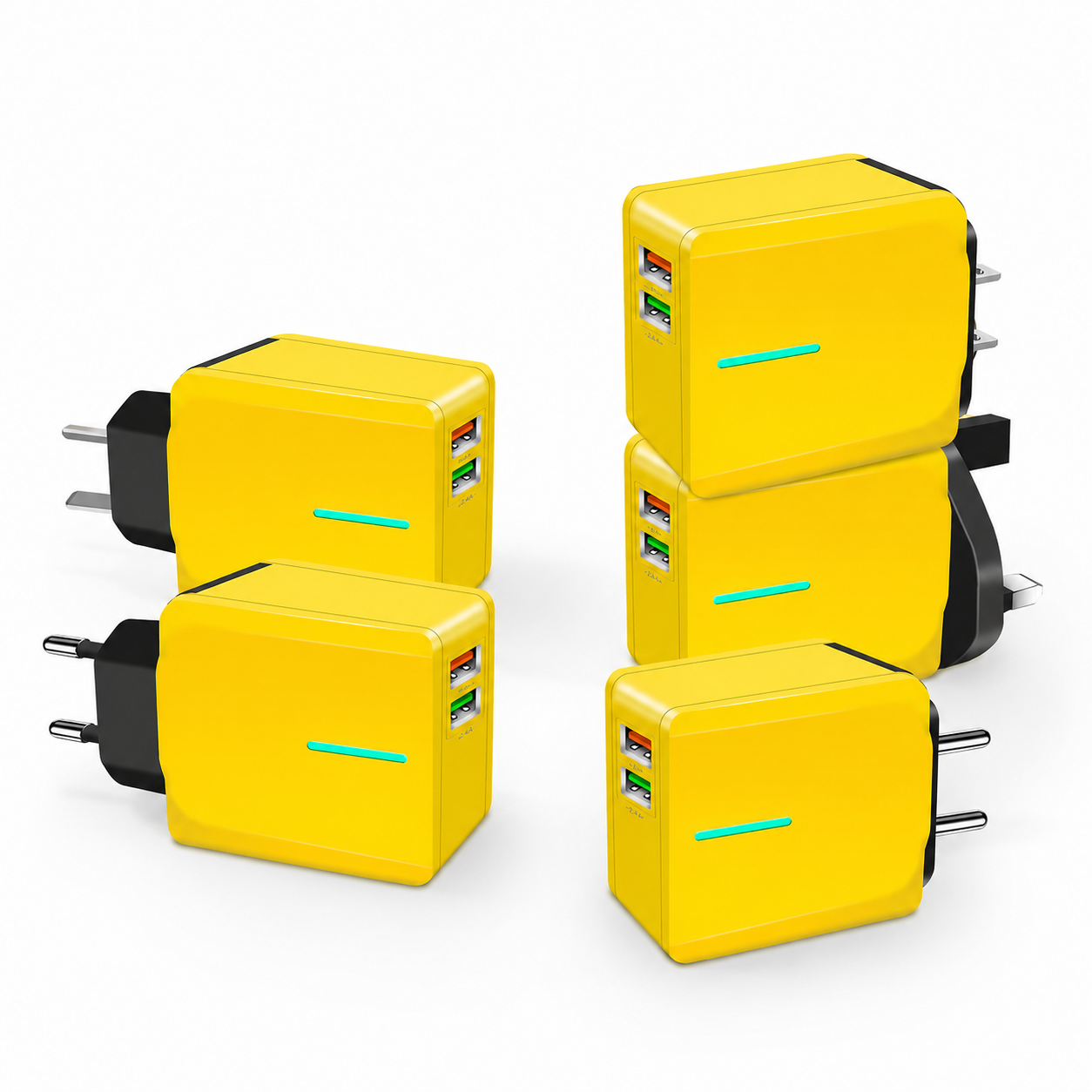 Dual-Port USB Wall Charger 2.4A – P072